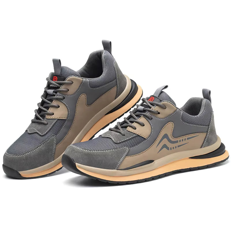 Lightweight Safety Work Shoes – Steel Toe, Puncture-Resistant Kevlar Sole, Anti-Slip & Breathable