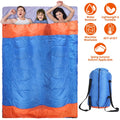 LakeForest 2 People Sleeping Bag for Adult Kids Lightweight Water Resistant Camping Cotton Liner Cold Warm Weather Indoor Outdoor Use 3 Season with Sack for Spri