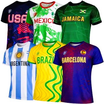 World Cup Inspired  Soccer Jerseys for Boys