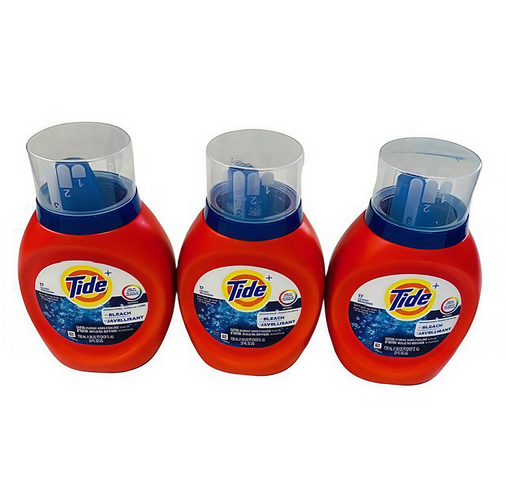 Tide Liquid Laundry Detergent with Bleach Alt. -3 bottle bundle (25 FL oz each)-Deep Clean, Bright White& Powerful Stain Removal.