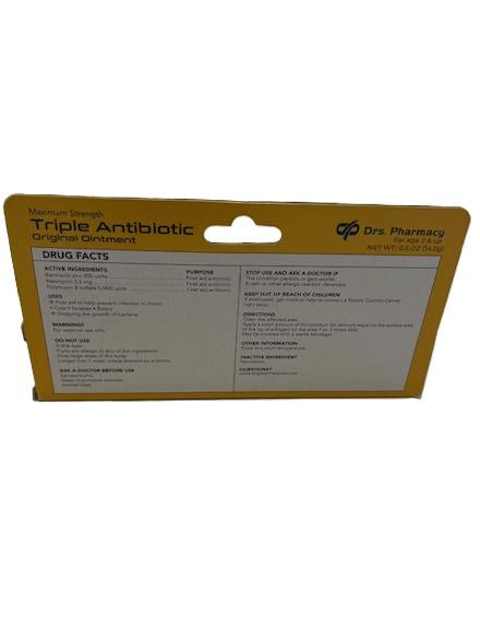 Triple Antibiotic Ointment Maximum Strength(3 pc count)-First Aid Infection Protection for Cuts, Scrapes & Burns
