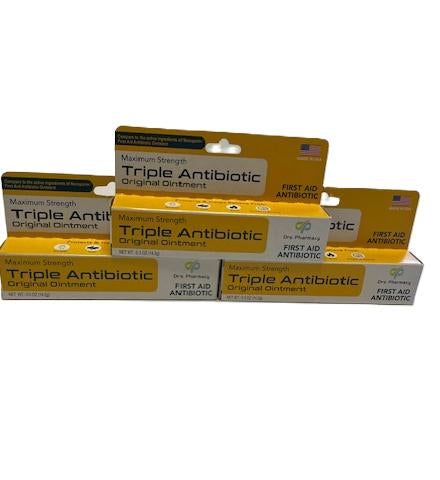 Triple Antibiotic Ointment Maximum Strength(3 pc count)-First Aid Infection Protection for Cuts, Scrapes & Burns