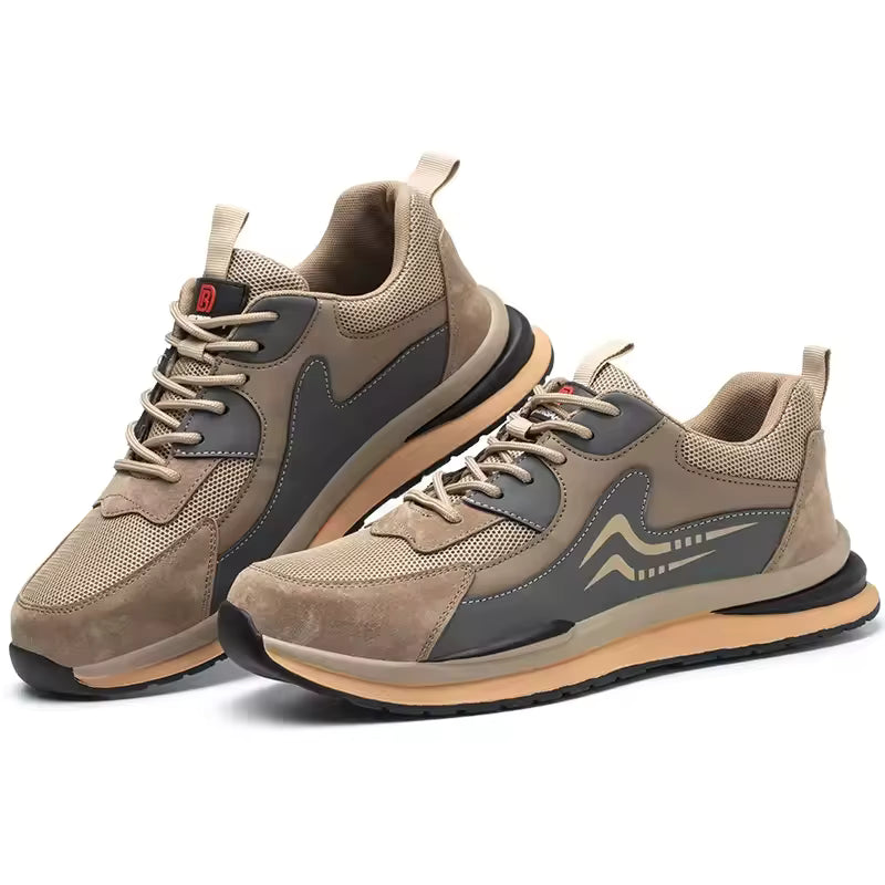 Lightweight Safety Work Shoes – Steel Toe, Puncture-Resistant Kevlar Sole, Anti-Slip & Breathable